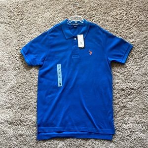 NWT Small U.S POLO ASSN. blue polo
